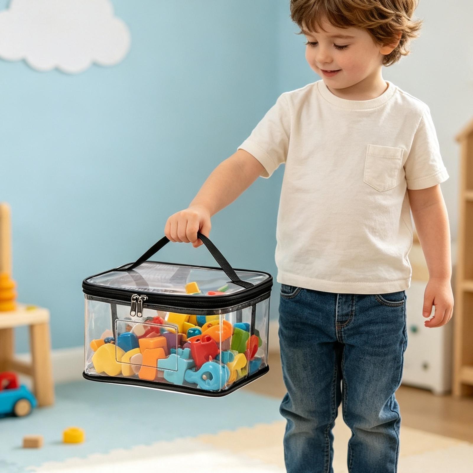 Clear Toy Storage Bags 6 Piece - Reusable Bag ulasan dan harga