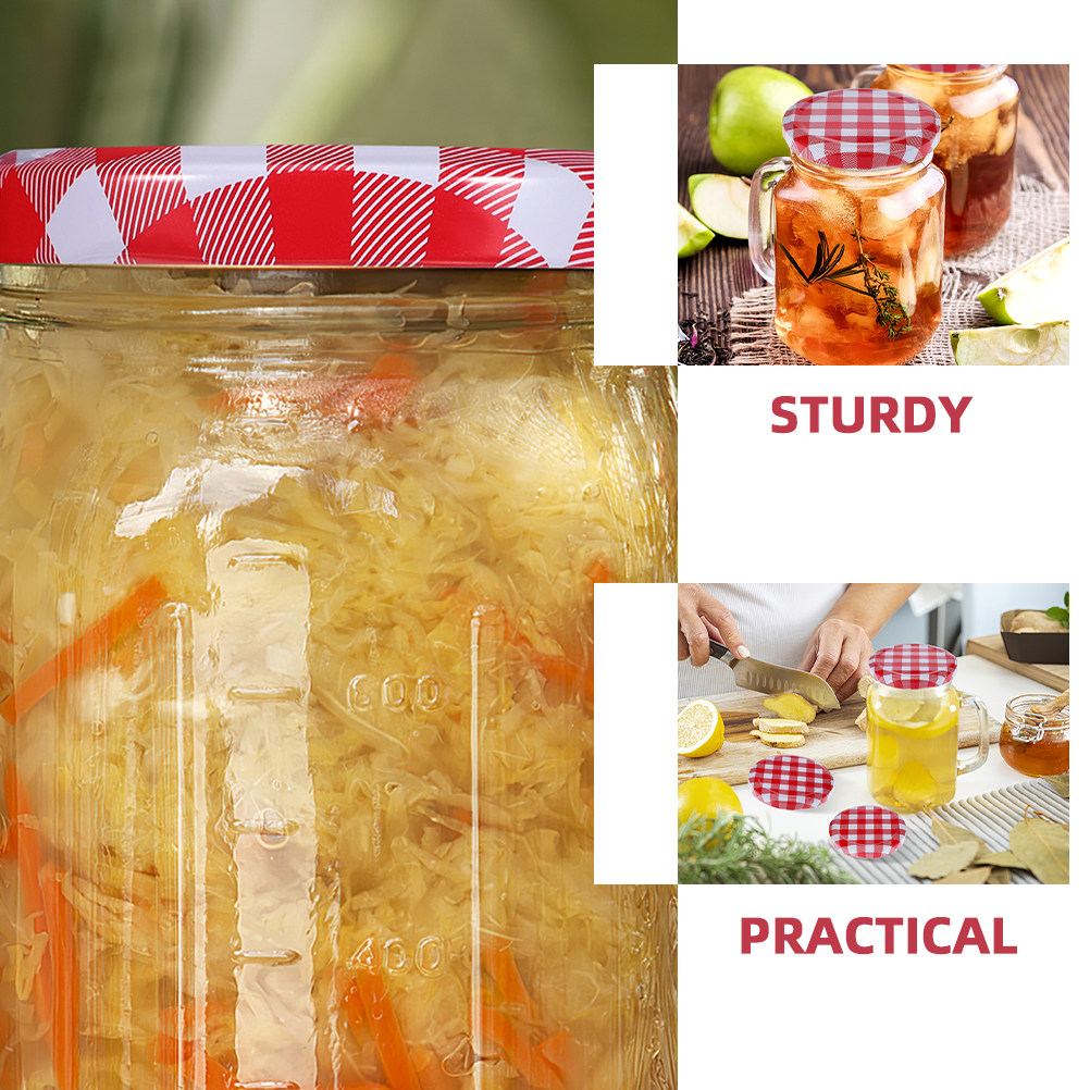 80Pcs Canning Lids Wide Mouth  - Reusable Bottle ulasan dan harga