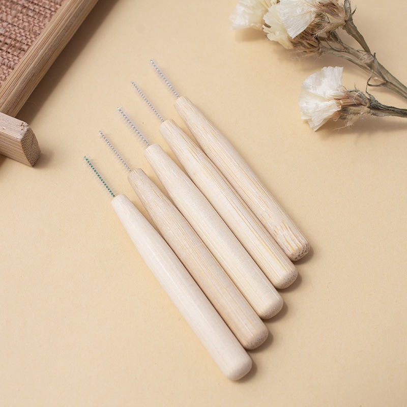 2 PCS Bamboo Interdental Brush - Bamboo Toothbrush ulasan dan harga
