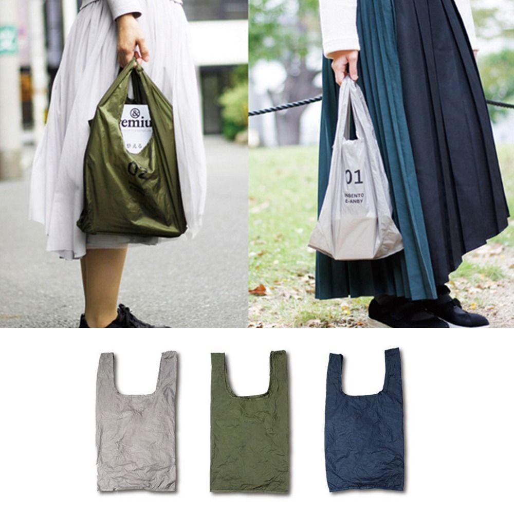 Portable Nylon Folding Shoppin - Reusable Bag ulasan dan harga