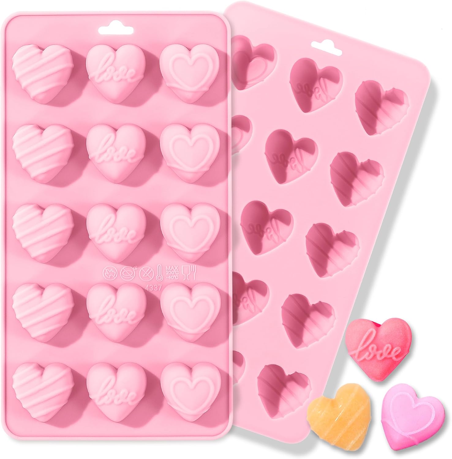 Heart Silicone Molds,Heart Cho - Eco Soap ulasan dan harga