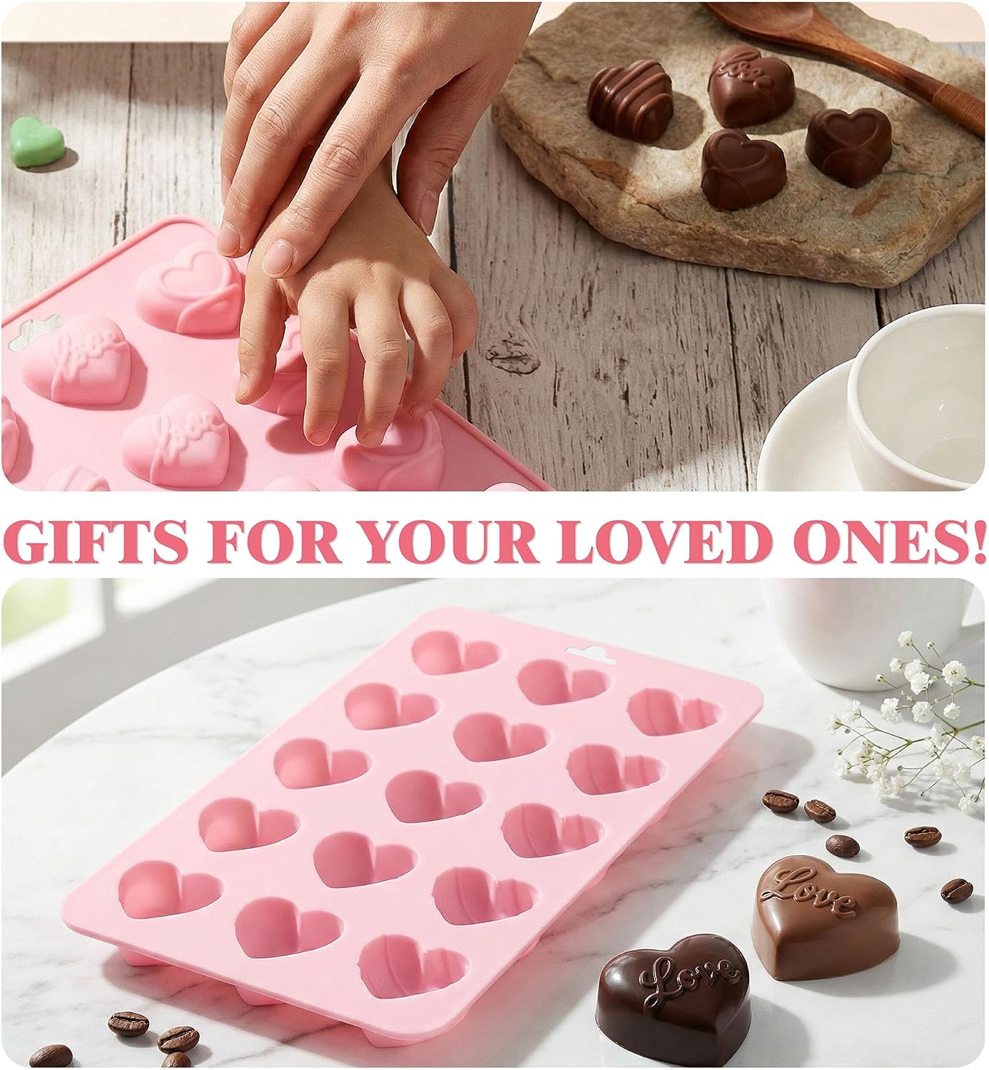Heart Silicone Molds,Heart Cho - Eco Soap ulasan dan harga