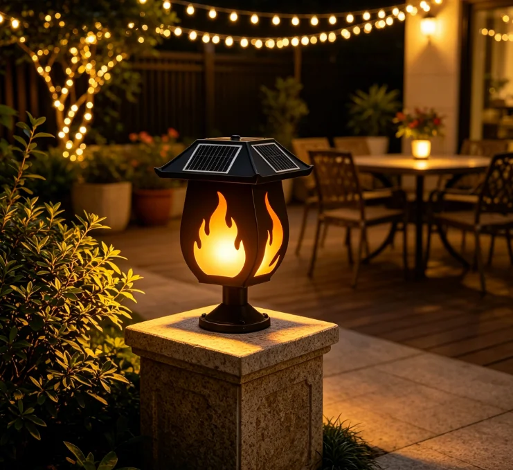 Solar Column Headlights Simula - Solar Garden Light ulasan dan harga
