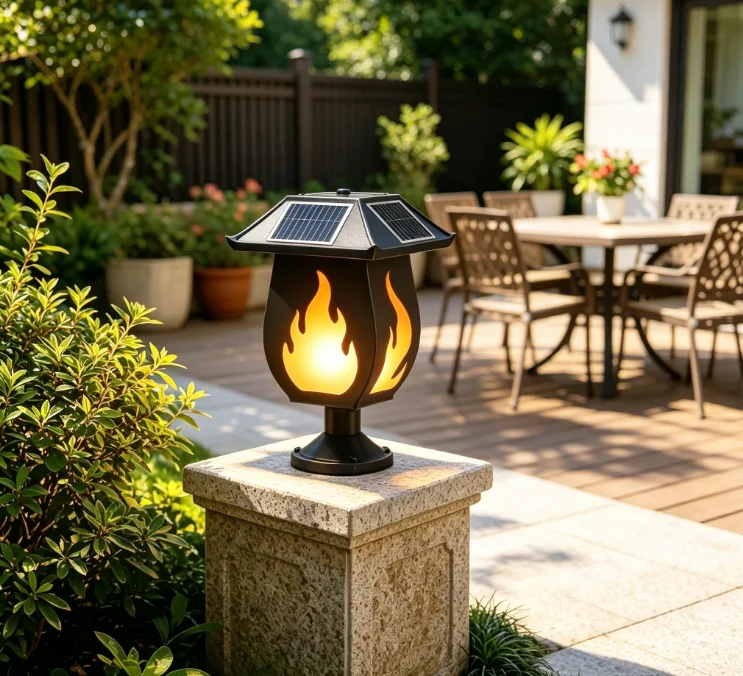 Solar Column Headlights Simula - Solar Garden Light ulasan dan harga