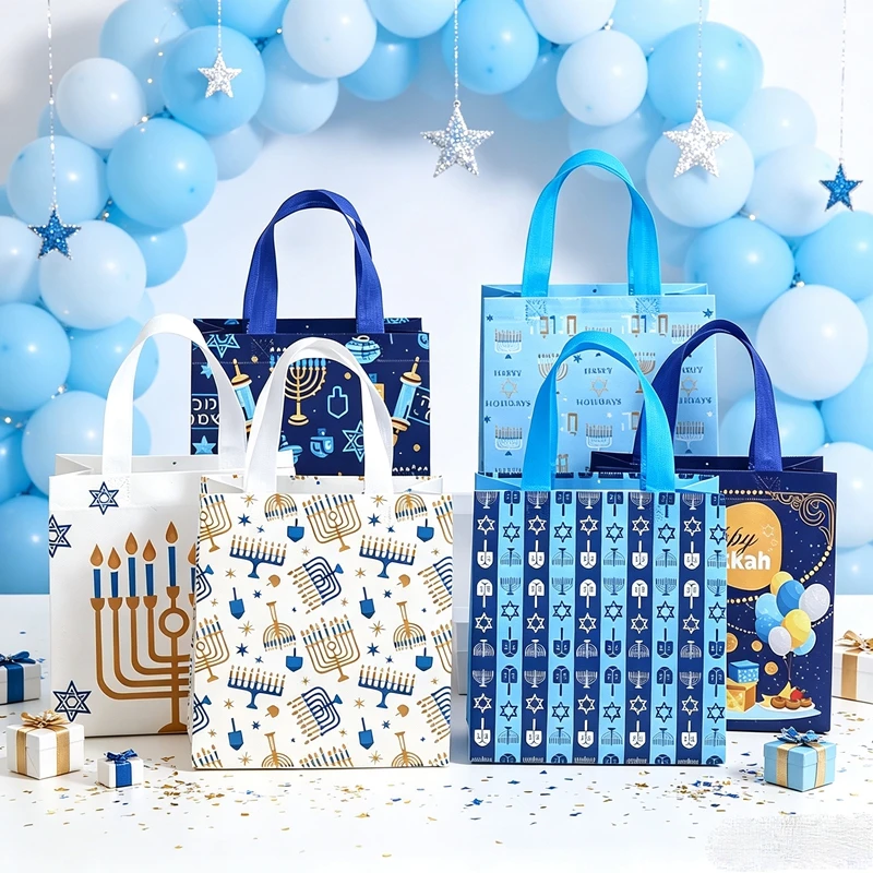 50Pcs Chic Jewish Holiday Non  - Reusable Bag ulasan dan harga