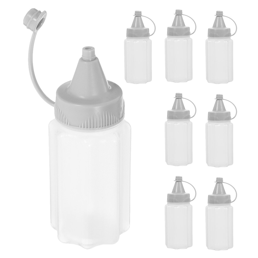 8Pcs 30Ml Squeeze Bottles Food - Reusable Bottle ulasan dan harga