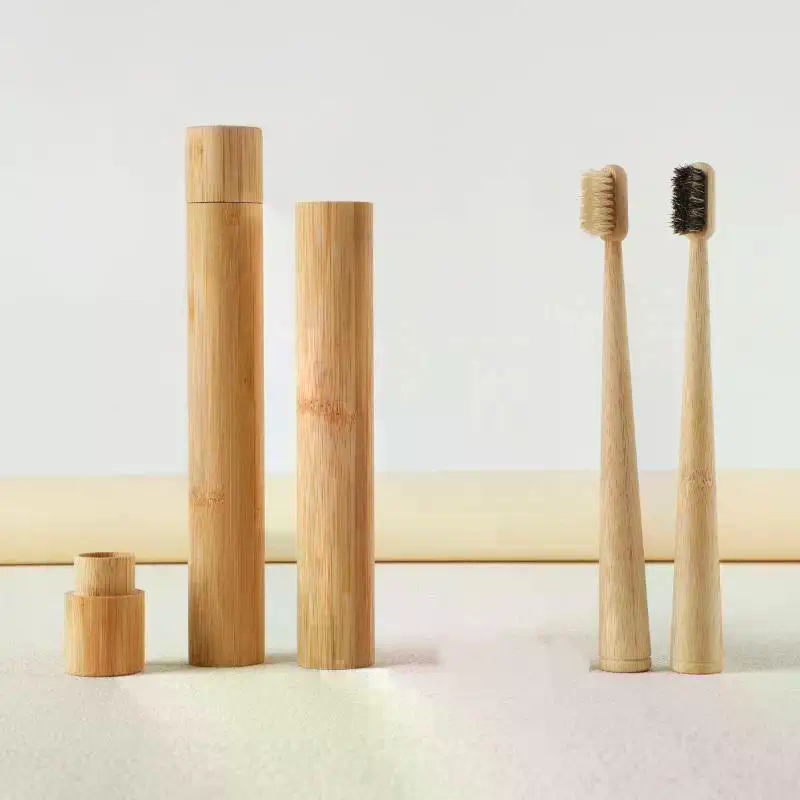 /ACR/1Pc/4Pcs Horse Bristle Ba - Bamboo Toothbrush ulasan dan harga