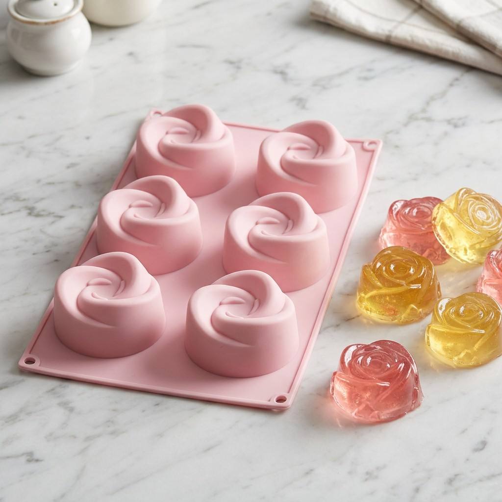 Food Grade 6-Cavity Rose Flowe - Eco Soap ulasan dan harga