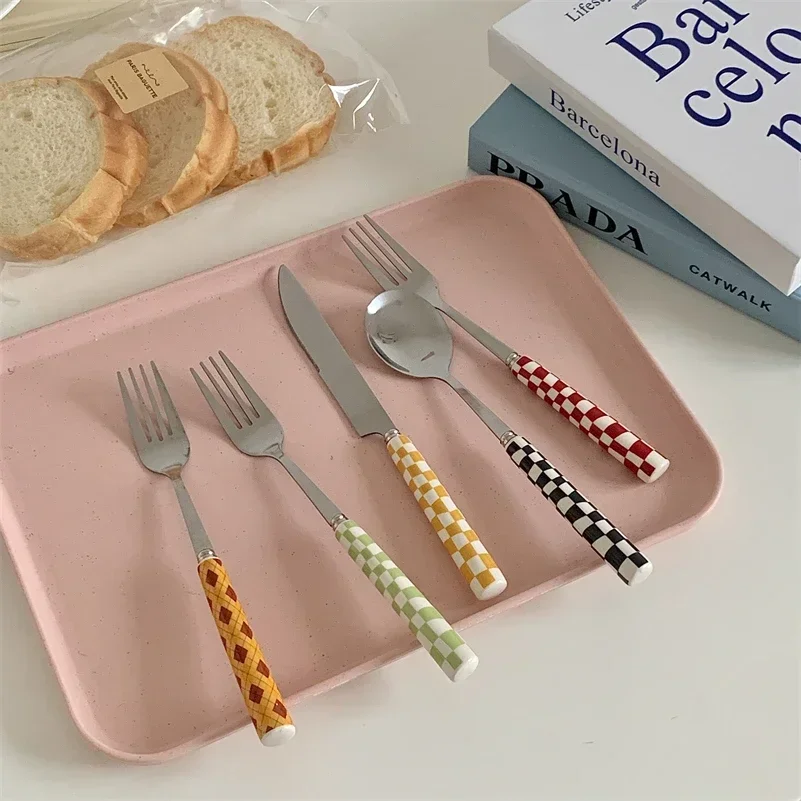 3pcs/set Stainless Steel Knife - Bamboo Cutlery ulasan dan harga