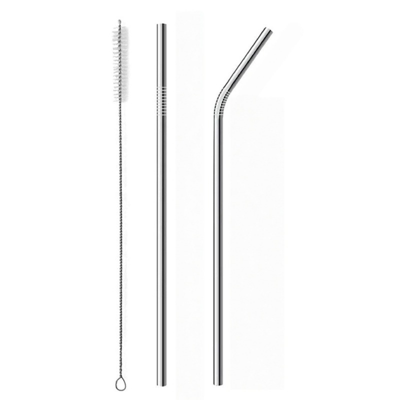 3pcs Reusable Stainless Steel  - Reusable Straw ulasan dan harga