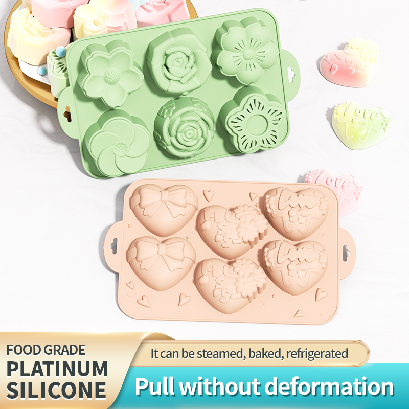 Silicone Soap Mold,Heart Flowe - Eco Soap ulasan dan harga