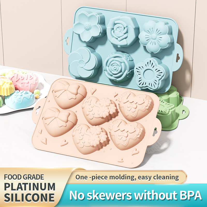 Silicone Soap Mold,Heart Flowe - Eco Soap ulasan dan harga
