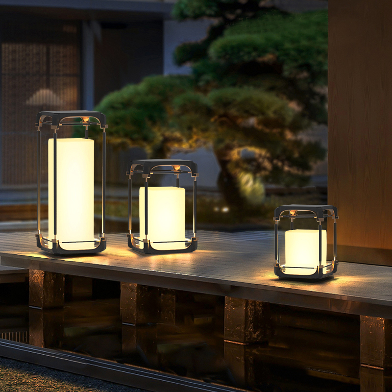 Luminous Floor Lamp Courtyard  - Solar Garden Light ulasan dan harga