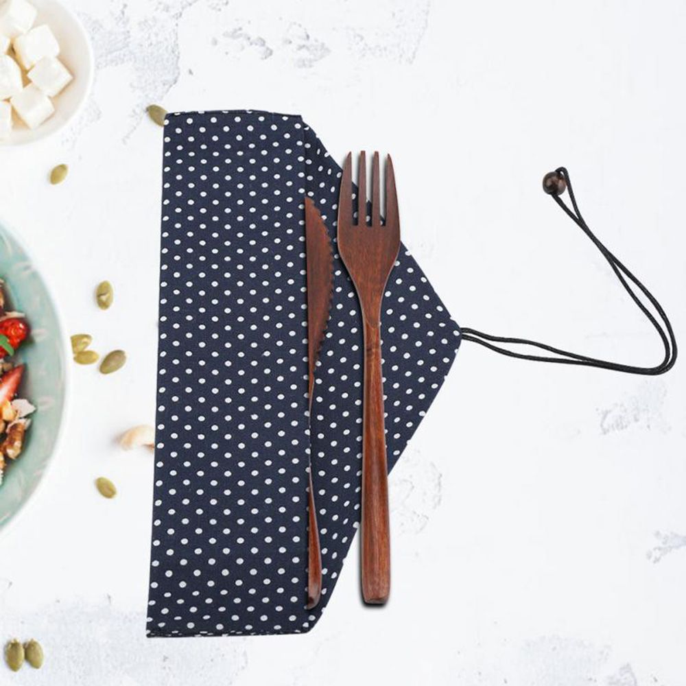 Tableware Cutter Spoon Fork Wo - Bamboo Cutlery ulasan dan harga